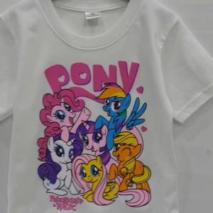 Paintmylove เสื้อยืดเด็ก งานสกรีนลาย โพนี่ pony ผ้า cotton100%  เนื้อผ้านุ่ม สั่งทอเฉพาะทางร้านใส่สบาย