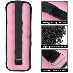 1Pair Adjustable Ankle Weights (0.5kg/1kg) - Neoprene Leg & Arm Straps for Fitness Aerobics Physical Therapy - Women MenKids