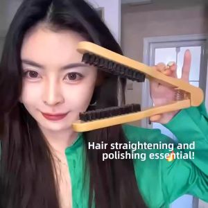 Anti-Frizz Styling Hair Brush Pig Bristles