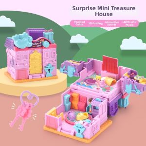 Transformable Key Locking Dollhouse Toy Blind Box