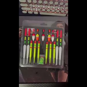 15pcs Fishing Float Set Mixed Size Float Spoil Vertical Fish Float Combination Freshwater Fishing Gear Accessories