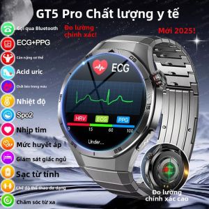 Đồng Hồ Thông Minh ECG+PPG Dành Cho Nam - Chẩn Đoán Bằng Laser Theo Dõi Huyết Áp Ba Mức Cao Nhịp Tim Gọi Điện Theo Dõi Sức Khỏe Mẫu 2025