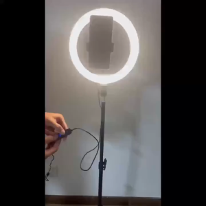 55W real-time photography LED ring light 3 color temperature studio light 45 cm photo light adjustable with 3 mobile pho