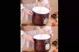 1.8L Smart Electric Slow Cooker with 24H Timer - Multi-functional for Soup/Rice/Porridge Ceramic Liner Easy Clean [Home/Dorm Use]