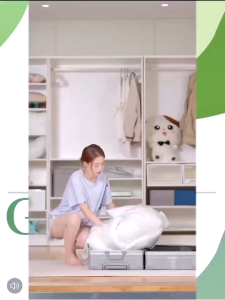 Combo 6 Túi Hút Chân Không 5 Lớp Kèm Bơm Điện Mini | Túi Nén Quần Áo Chăn Mền Đựng Đồ Du Lịch Tiết Kiệm Diện Tích