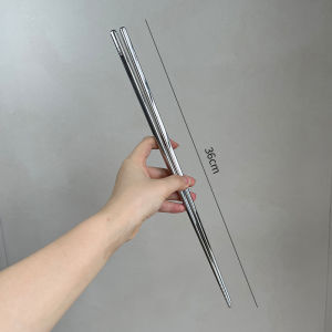 [Real 304 Stainless Steel] Chopsticks Long Fried For Home Specialty Oven Mitts Commercial Fryer Dedicated Hot Pot Chopsticks