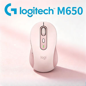 Logitech | Logitech M650L Signature Full-Size Mouse Silent Touch Technology Rubber Contoured Shape 24 Month Battery for Laptop Desktop