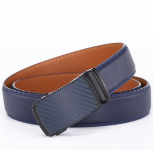 High Quality Mens Leather Belt Automatic Buckle Male Belts Luxury Brands Waist Belt for Jeans Pant Big Fashion Blue Brown Black