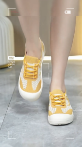 RUIMO 258-1 Sepatu Slip On Wanita Korea Style Bahan Rajut Premium Terbaik