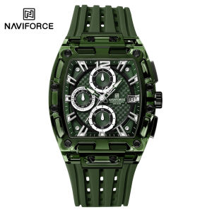 Naviforce 7105 Fashion Chronograph Multifunction Watches Sports 5ATM Waterproof Silicone Man Wrist Watch relogio masculino