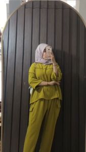 Oneset Kanza Model Terbaru bahan crincle airlow