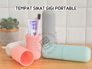 Kotak Pelindung Sikat Gigi Tempat Tabung Penyimpanan SikatGigi Odol Portabel Travel Size Toothbrush Case Minimalis