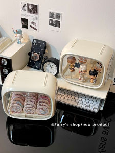 Hộp Đựng Đồ Trong Suốt Dung Tích Lớn Để Bàn Phòng Ngủ Ký Túc Xá Trưng Bày Đồ Chơi Hộp Đựng Đồ Gia Dụng