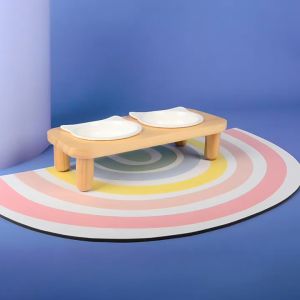 Miaoho ที่รองชามอาหารสัตว์เลี้ยง รองชามอาหารแมว - พร้อมส่ง