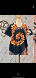 LazLOOK 💥 ส่งฟรี❗️37. รวมแบบ* เสื้อยืดมัดย้อม ผ้าคอตต้อนเกรดพรีเมี่ยม เนื้อนุ่ม ใส่สบาย ไม่ย้วย อกผ้า45” ยืดได้ถึง48” ยาว 27” พร้อมส่ง ส่งไวมากๆ จาก กทม. จ้า คอกลม ธรรมดา ลำลอง เสื้อคอวี Clothing Lady Women ผู้หญิง Tshirt ผู้ชาย