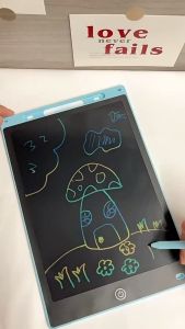 Bell toys กระดานลบได้ กระดานวาดรูป กระดานเขียนลบได้ สีเดียว 8.5 12 นิ้ว lcd writing tablet ปากกาฟรี