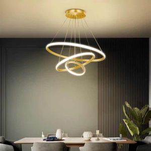 การเปลี่ยนสี 3 สี ให้กับความสูงสุดด้วยโคมไฟ ระงับเพดานห้องนั่งเล่น ติดตั้งง่าย