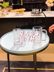 JB PRODUCTS แก้วเบียร์ แก้วน้ำสำหรับใช้ในครัวเรือนที่มีความจุขนาดใหญ่พร้อมที่จับ แก้วน้ำชานม แก้วน้ำผลไม้ ถ้วยชา แก้วเบียร์สดขนาดใหญ่สำหรับคนดัง