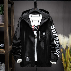 Autumn Mens Jacket 2025 New Style Spring Trendy Workwear Coat Student plus Size Loose Mens Shirt Windproof Polyester Fabric