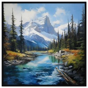 Tranh phong cảnh sông núi. Tranh treo tường dán tường Canvas. CGI-230