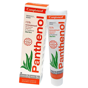 Gel gôi hỗ trợ bỏng Panthenol Aloe Vera Cooling Compliment tuýp 75ml - chính hãng Nga