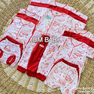 Series Merah Cabe - 18pcs / 9stel Baju Bayi Baru Lahir Series Sage 0-3 Bulan SNI Bayi Baru Lahir New Born Lembut Tebal Adem Bayi Baru Lahir