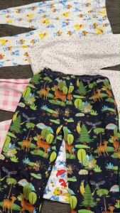 กางเกง ขายาว ด้วย ผ้าคอตตอน ทรงสวย สวยงามและสบายสำหรับเด็ก 3-4 ปี (13-16Kg.)