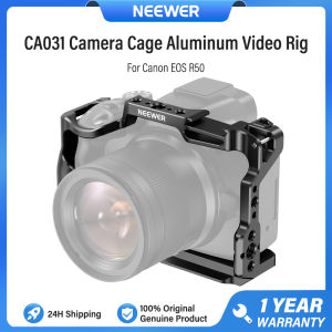 NEEWER Camera Cage for Canon EOS R50 Giá đỡ video bằng nhôm có thanh ray NATO Rail CA031