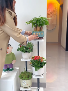 Rak Bunga Hiasan Bertingkat Rak Bunga Besi Rak Bunga Flower Rack Stand Rak Pasu Bunga Hiasan Rak Pasu Bunga Bertingkat