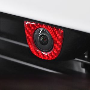 Tesla Model Y Front Camera Carbon Fiber Decorative Sticker Personality Enhancement Version Protection Decal Tesla Accessories