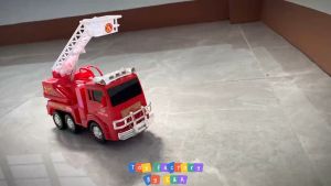 MALL QUALITY TOY! BATTERY OPERATED FIRE TRUCK MOVING W/MUSIC