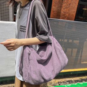 Japanese Canvas Bag Idle Style Drape Messenger Bag Female Artsy Student Class Bag Casual Large Capacity Shoulder Bag Fashion