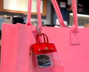 MY B&Q SHOP / HM01 MINI TRANSPARENT KELLY STYLE HOUSE SHAPED LEATHER CASE