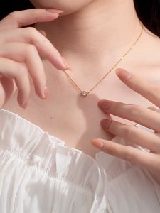 Noin Kalung Titanium Gaya Wanita Korea Diamond Anti Karat Anti Alergi KT169