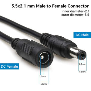 DC12V Power Extension Cord Male To Female 5.5x 2.1mm Connector For CCTV camera Security Black 3M 5M 10M Power Cable Ip Camera