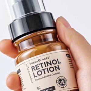 VIBRANT GLAMOUR Krim Losion Retinol Ganda 80ml Meningkatkan Produksi Kolagen Mengembalikan kulit kencang