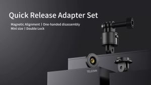 TELESIN Magnetic Quick Release Adapter Set for Action Camera