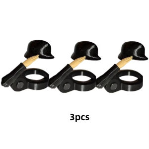 Potdemiel | 1/3/5/pcs Helmet Creative Craft Beer Bottle Caps Reusable Dust-proof Lid Saluting Pose Assorted Caps BBQ Party Bar Beer Gifts