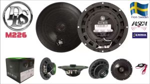 DLS รุ่น M226 ลำโพงแกนร่วมงรถยนต์ 6.5 นิ้ว 2 ทางสูงสุด 150 วัตต์ MAX ให้เสียงระดับ SQจากทีมวิศวกรจากประเทศสวีเดน