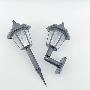 1-2PCS Solar Garden Lights Outdoor LED Street Light Wall Lighting Fixture Exterior Garden Lighting And Decorative Illumination 