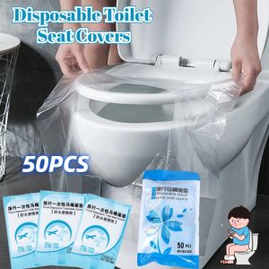 50PCS Disposable Toilet Seat Covers Flushable Travel Toilet Training Seat Covers for Adults Kids