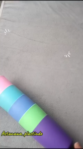 SATUAN gelas plastik model wheat glass warna pastel murah gelas minum kopi