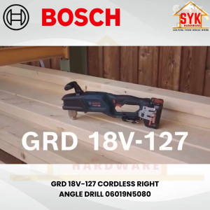 SYK Bosch Professional Cordless Right Angle Drill GRD 18V-127 Solo Heavy Duty Battery Machine Angle Drill 06019N5080