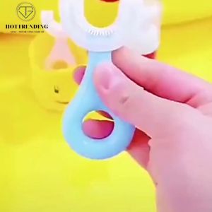 Bàn chải đánh răng chữ U cho bé chất liệu Silicon an toàn chịu được lực cắn cho bé từ 2 tuổi - 6 tuổi Trùm Sỉ Gia Thành