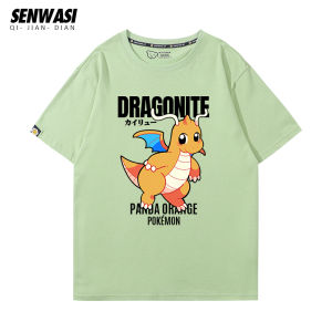 senwdsi | Áo Thun T-shirt Pokemon Hợp Tác Hình Động Tranh Manga Tay Ngắn