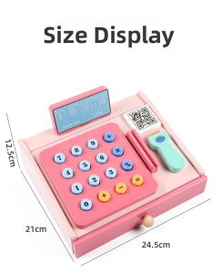 Educational Wooden Cash Register for Kids