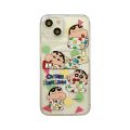 Cute Crayon Shinchan Magnetic Stand Phone Case Acrylic Full Cover Apple Max iPhone 14 New Model 15 Unique 12 Unisex 13 Anti-Fall 11 Hard 16 Pro. 