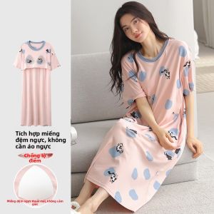Váy ngủ nữ MiiOW vải cotton dáng rộng