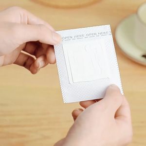 สั่งวันนี้ส่งวันถัดไป ถุงดริปกาแฟ ถุงกรองกาแฟดริป แบบมีหูแขวน ใยกระดาษญี่ปุ่น 50 ซอง กรองกากกาแฟหมดจด ชงกาแฟหอมกรุ่น