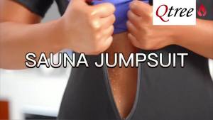 DGYQtree Womens Sauna Suit for Weight Loss Full Body Shaper Sweat Slimming Bodysuit Waist Trainer with SleevesNKP